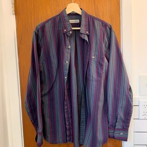 SteepleChase Long Sleeve Button Up: Large